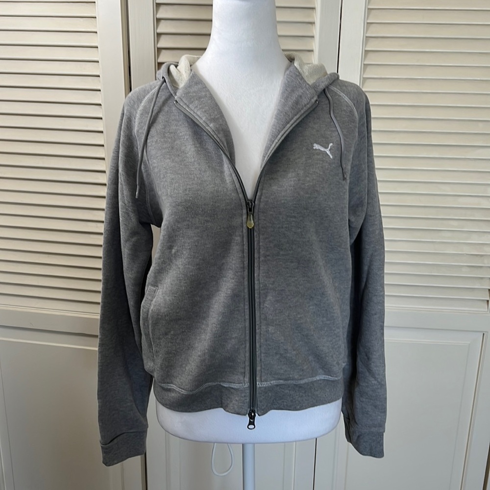 Puma 2 piece workout set (jacket and pants) in gray